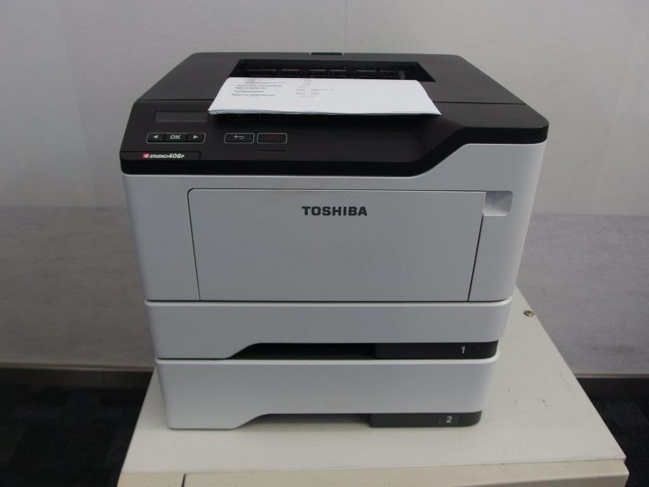 Toshiba eStudio 408p Laserdrucker Netzwerk DUPLEX mit 2. Kassette nur 50.200 Seiten!